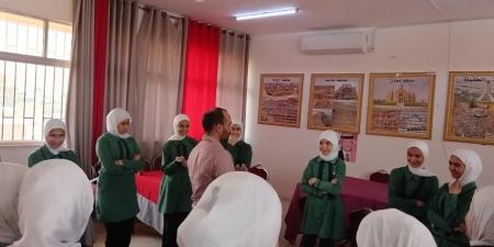 مركز شابات عي يقيم نشاطًا بعنوان "مبادرة خضراء" بمشاركة طالبات من مدرسة عي الثانوية للبنات - تكنو بلس
