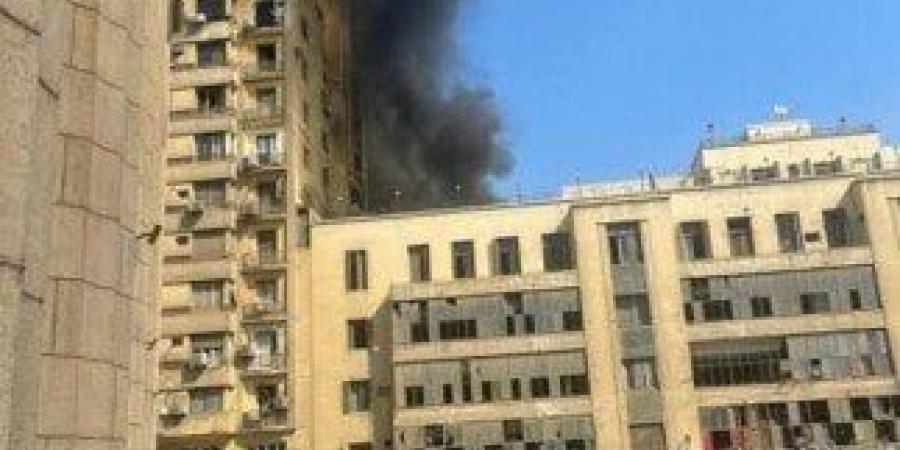 حريق في عقار أعلى بنك شهير بوسط البلد - تكنو بلس