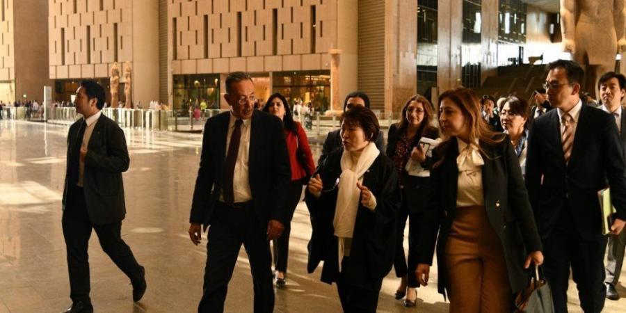 المتحف المصري الكبير يستقبل فخامة رئيس جمهورية جزر القمر ووزيرة التعليم والثقافة اليابانية - تكنو بلس